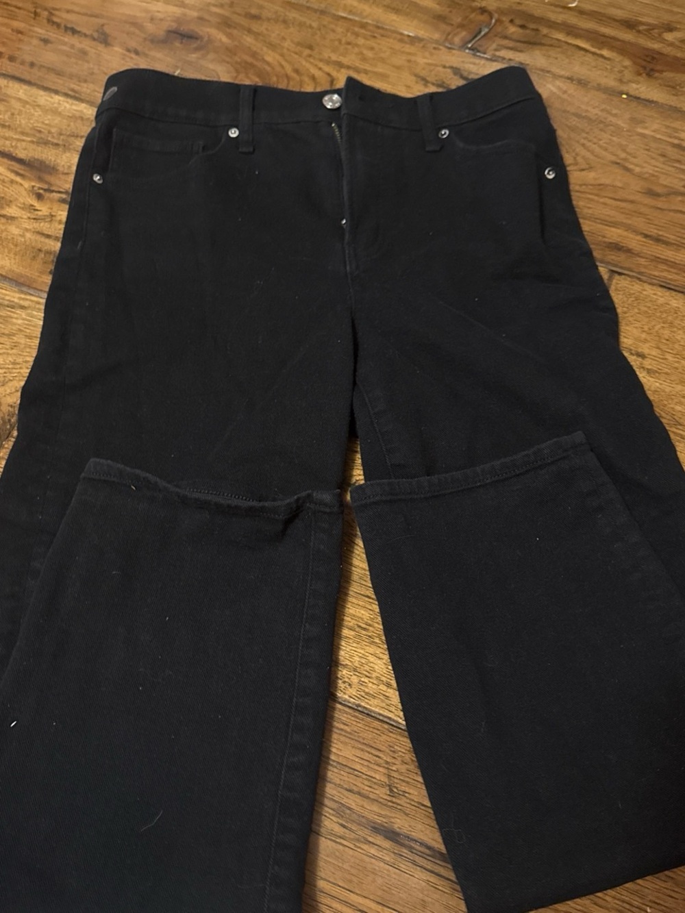 Black Women's Straight-Ankle Jeans